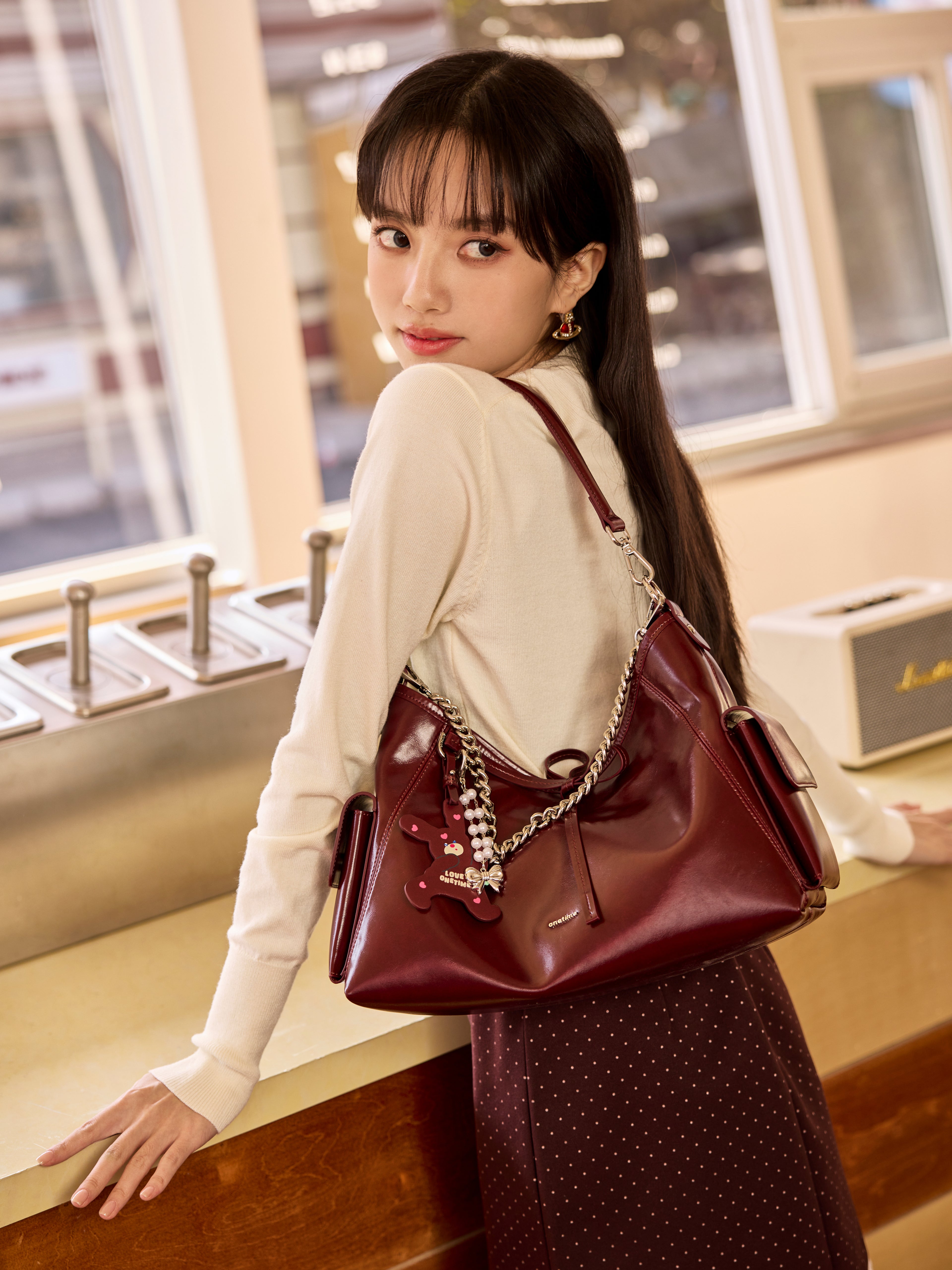 Ballet Bunny Hobo Tote Bag