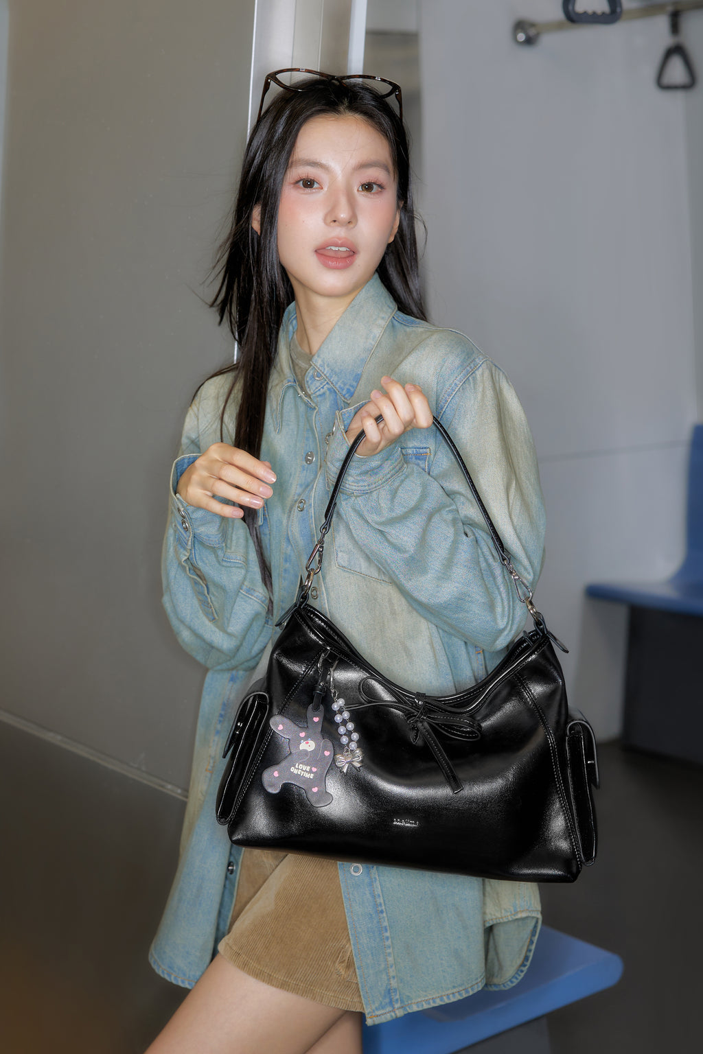 Ballet Bunny Hobo Tote Bag