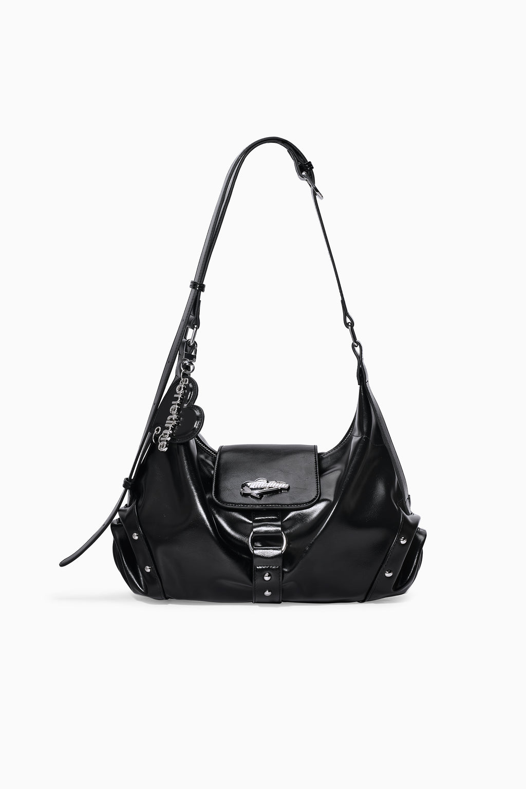 Planet Print Shoulder Hobo Bag