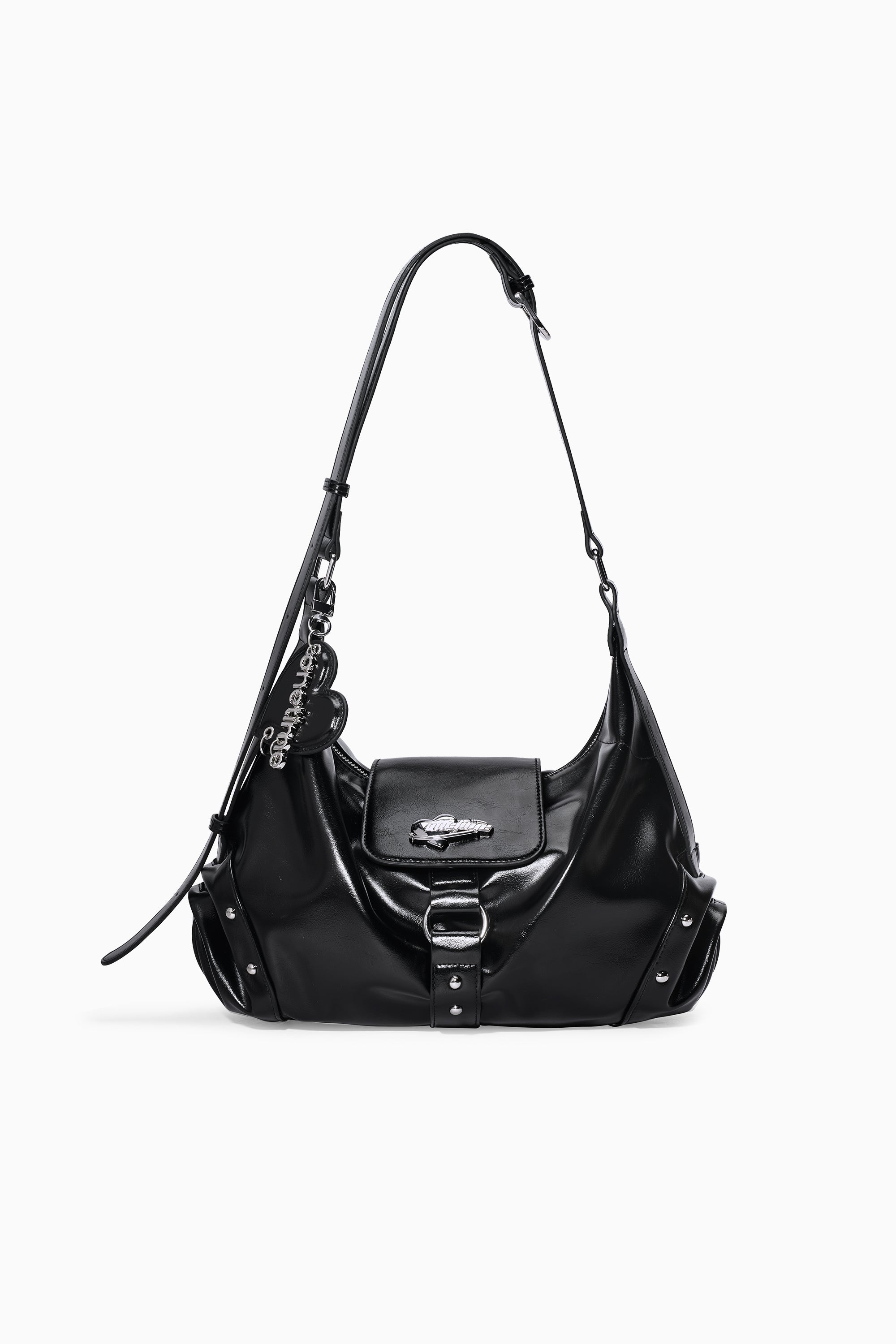 Planet Print Shoulder Hobo Bag