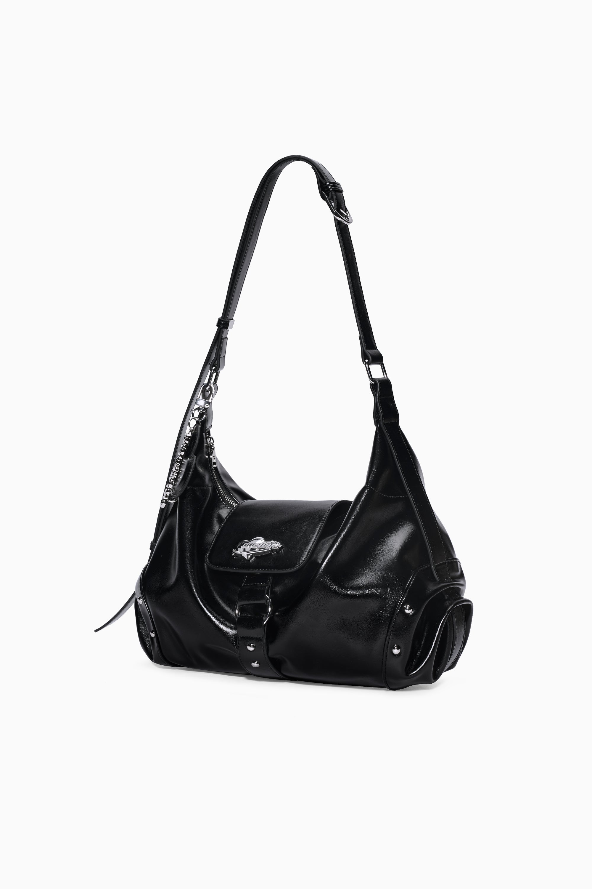 Planet Print Shoulder Hobo Bag