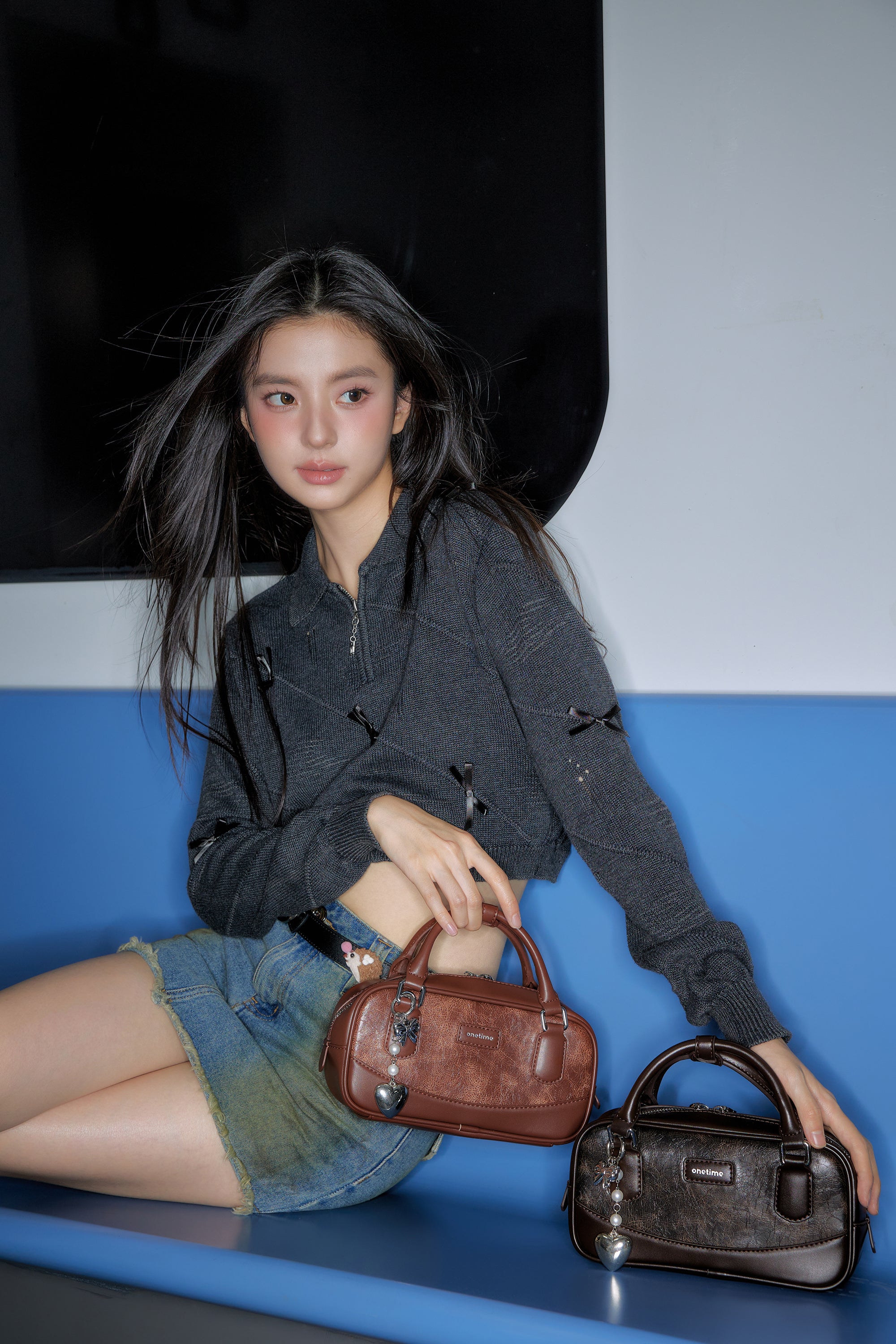 Vintage Patchwork Boston Bag