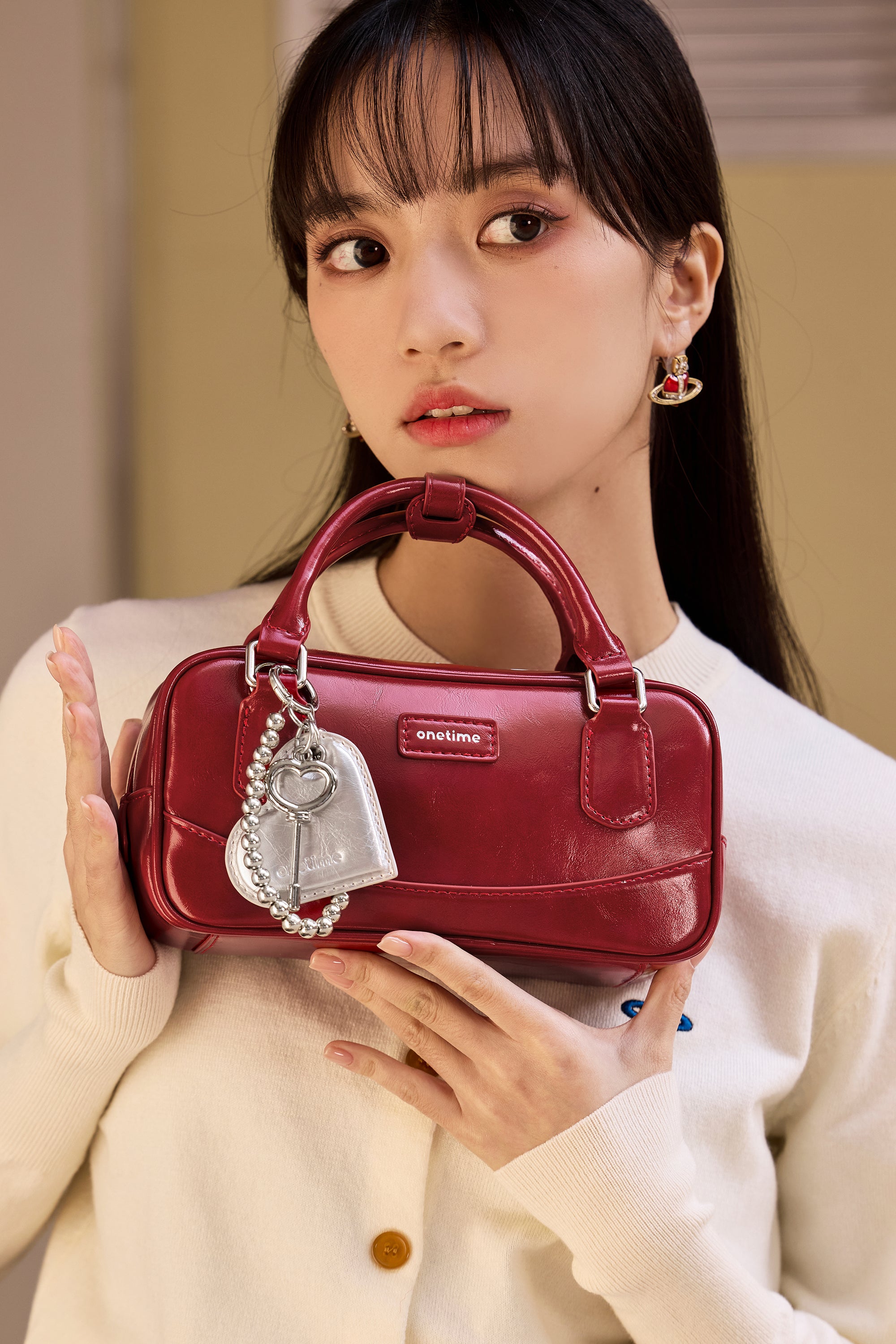 Vintage Patchwork Boston Bag