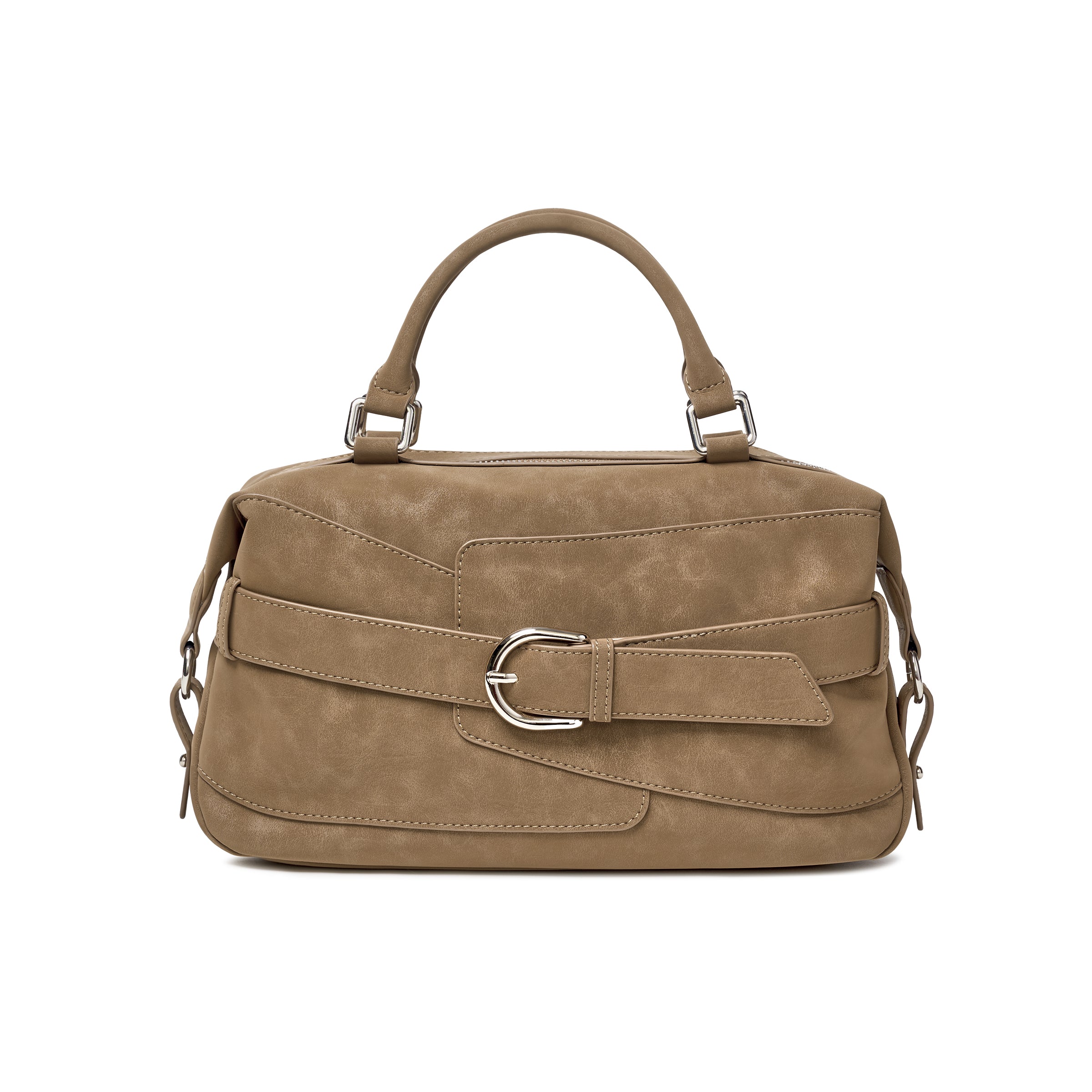 Maillard Strapped Boston Bag
